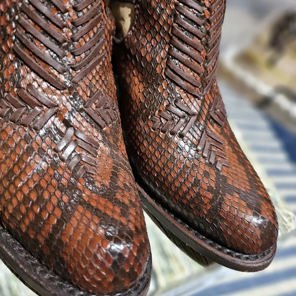Womens Corral Python Shoe Ankle Boots, Size 7 - Picture 4 of 7